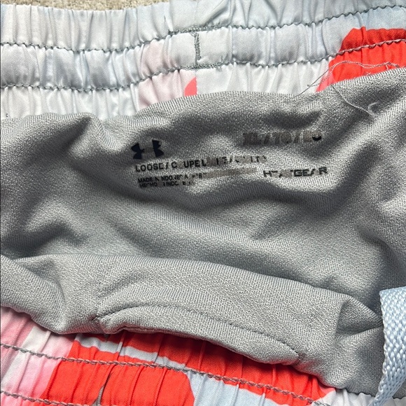 Under Armour Green and Gray Athletic Shorts Lightweight Performance - Picture 2 of 3